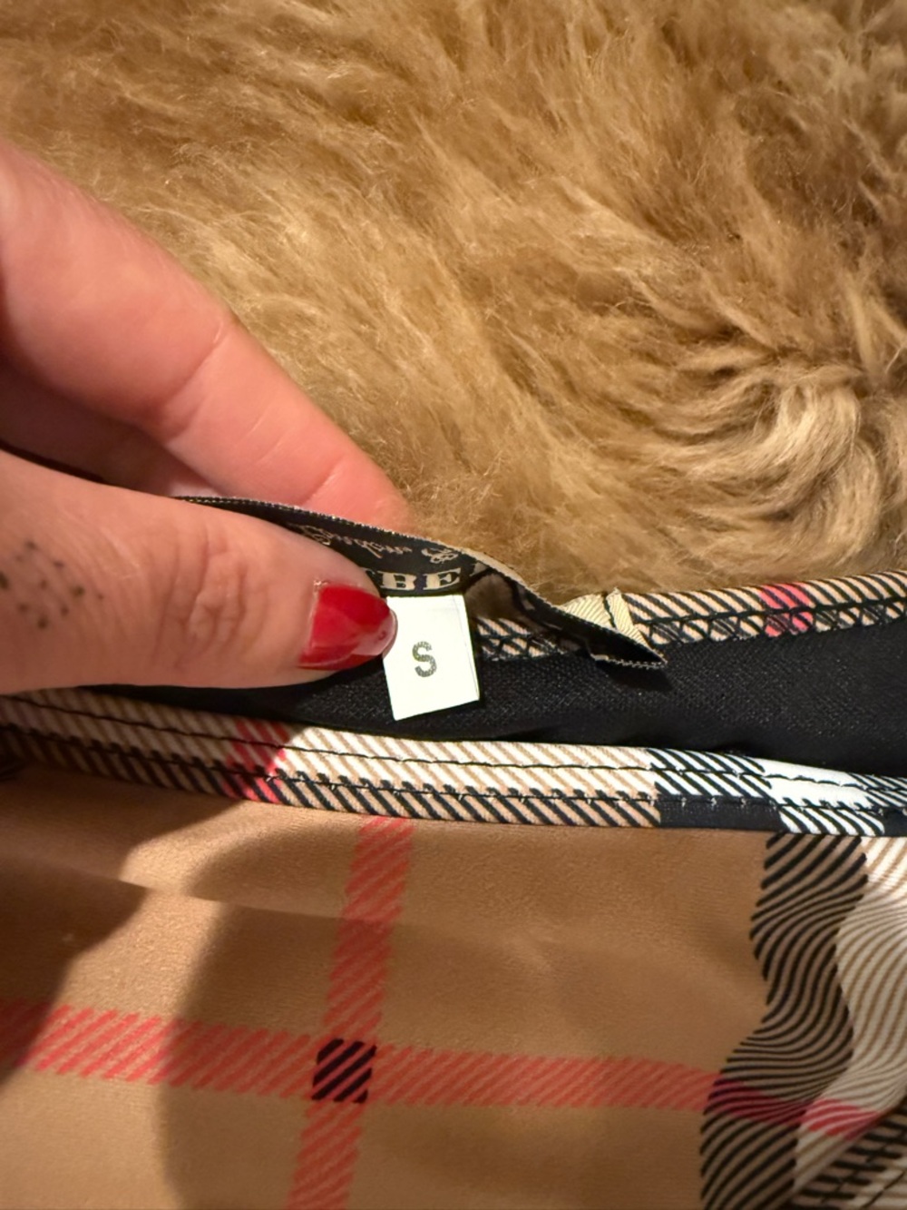 Burberry Beige Plaid Triangle String Bikini Set - Picture 8 of 10